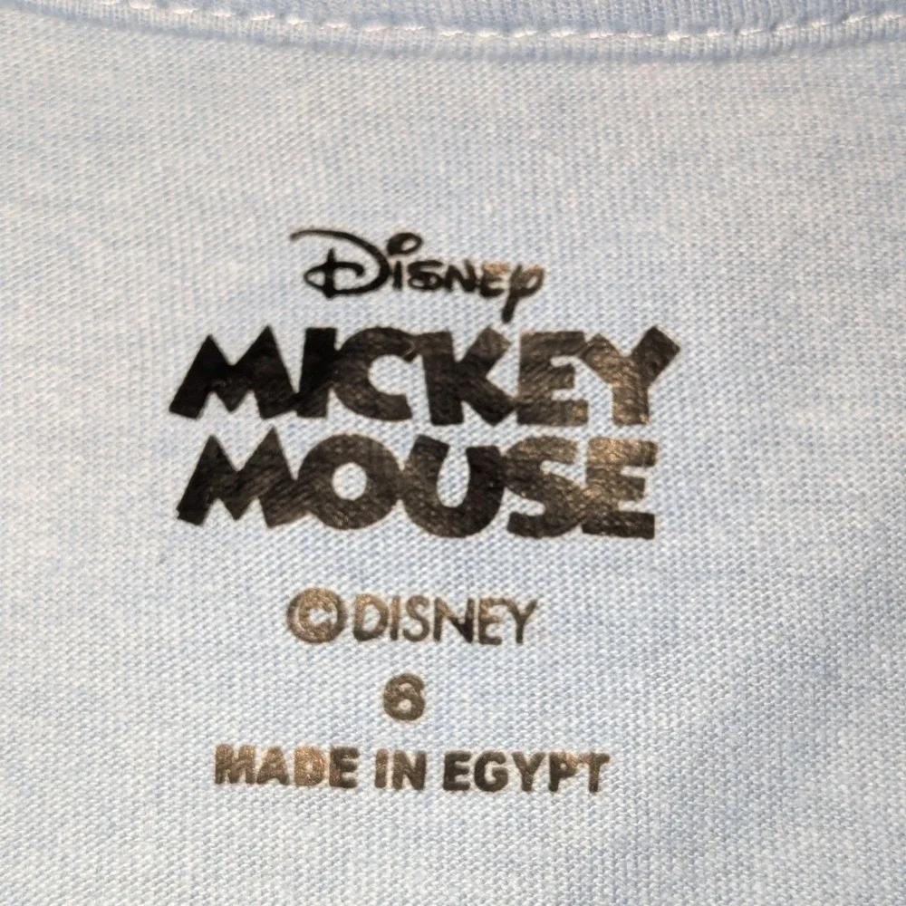 Disney Mickey Mouse Boys Blue Good Vibes 2-Piece Pajama Jogger‎ Set Size 6 NWOT